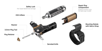 Multi-Herramienta CO2 TOPEAK TUBI MASTER+ (16g)