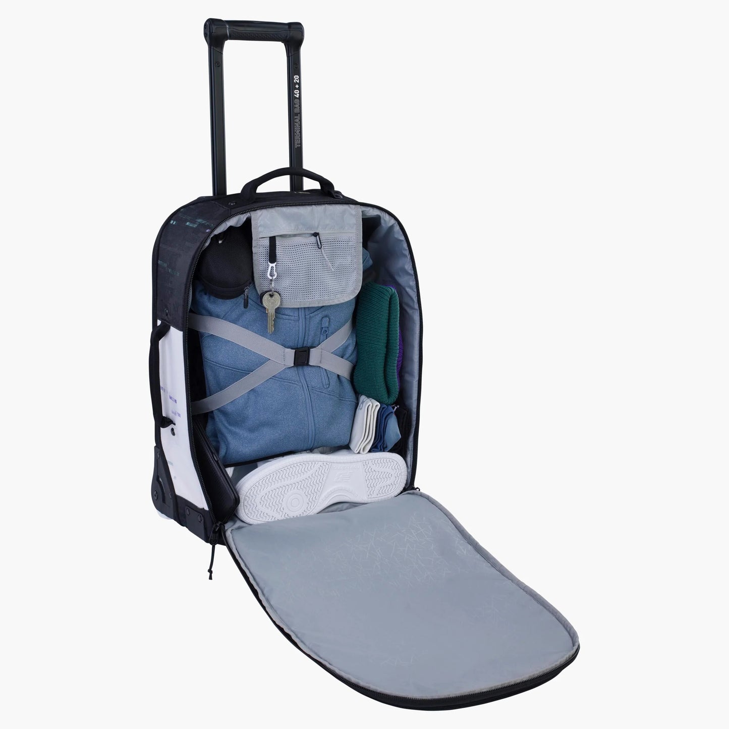 EVOC Trolley maleta 40L +20L Negro/blanco