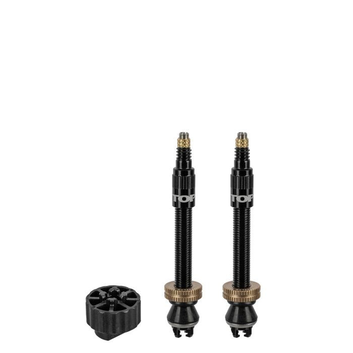 Juego de 2 Válvulas Tubeless TOPEAK TURBOFLOW Negro