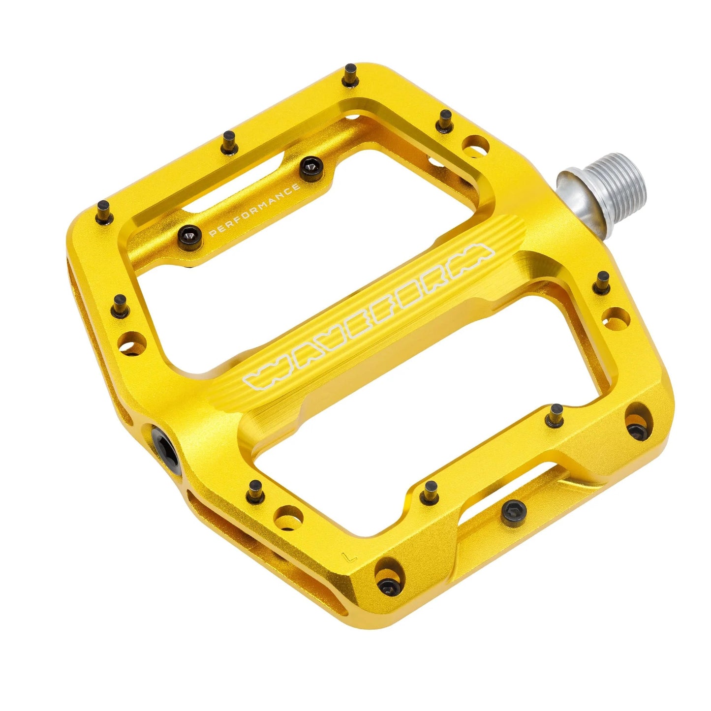 Pedales planos WOLF TOOTH WAVEFORM PERFORMANCE dorados