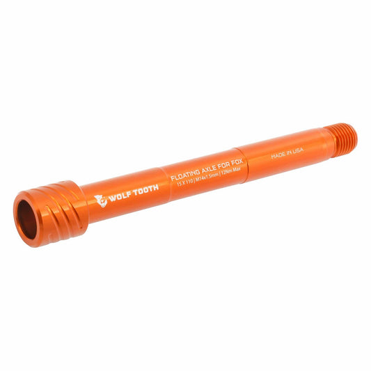 Eje de rueda delantera WOLF TOOTH para horquillas FOX 36/38 15x110 mm Boost Naranja