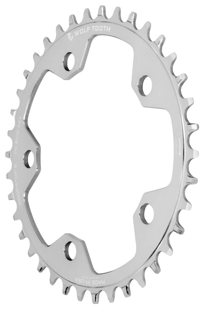 Plato Mono WOLF TOOTH DROP-STOP B GRAVEL/CX 110mm Raw Silver