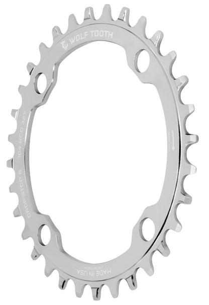 Plato Mono WOLF TOOTH DROP-STOP B 104mm Raw Silver