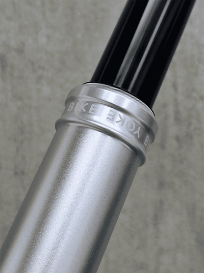 Tija de Sillín Telescópica BIKEYOKE REVIVE 3.0 - Edición Limitada Plata