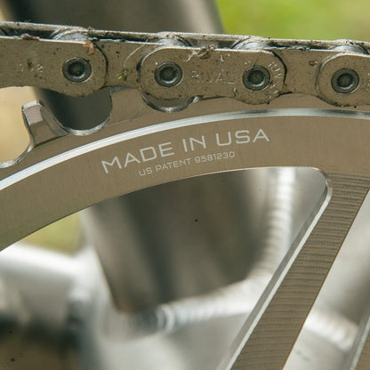 Plato Mono WOLF TOOTH DROP-STOP B DM 8 Tornillos Sram Eagle Boost Offset 3mm Raw Silver