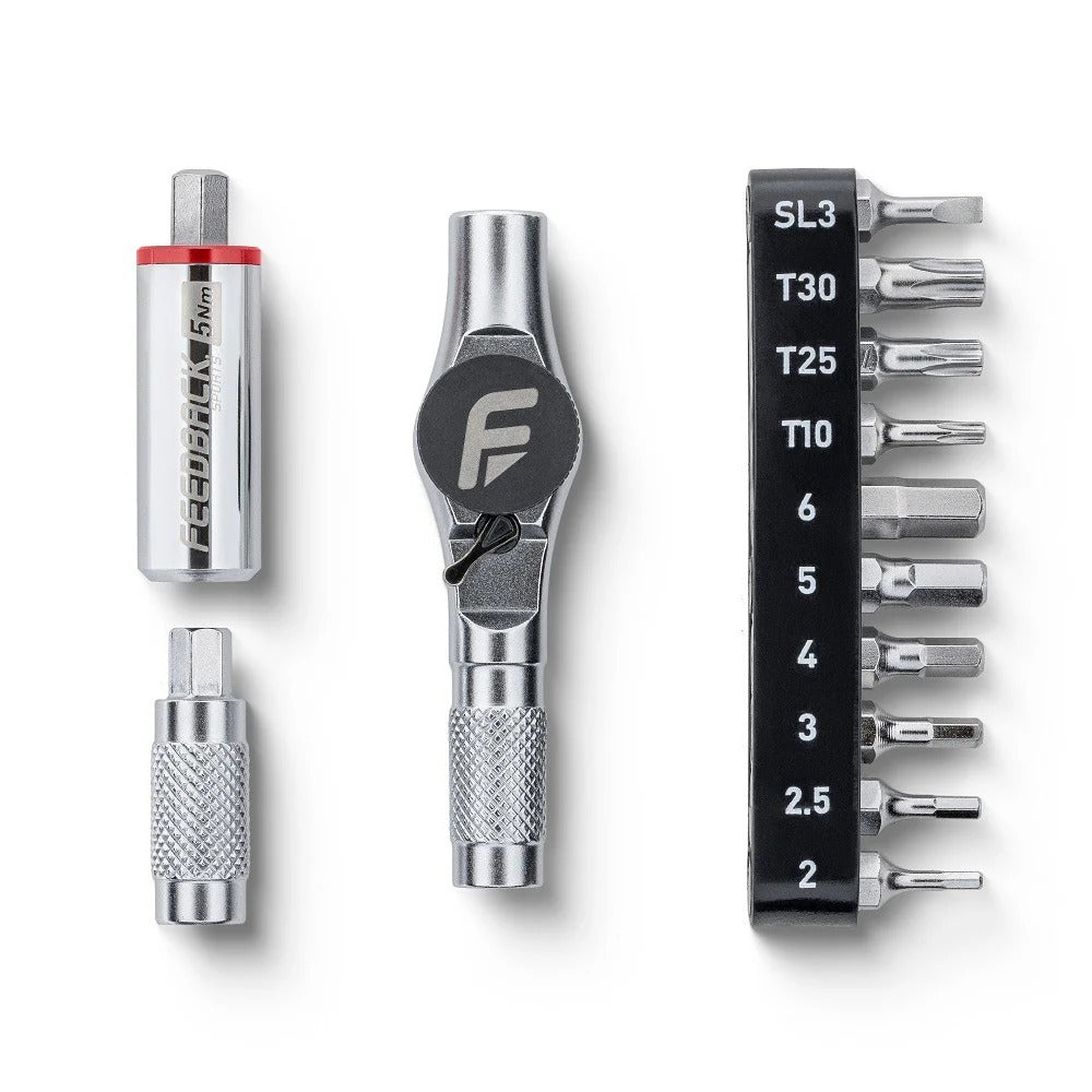 Juego de llave de trinquete y alargadera dinamométrica de 5 Nm FEEDBACK SPORTS Reflex