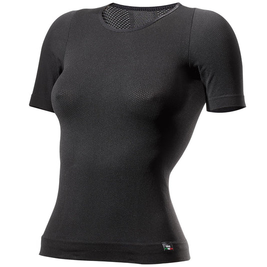 SIXS FTS1 Ropa interior femenina de manga corta Negro
