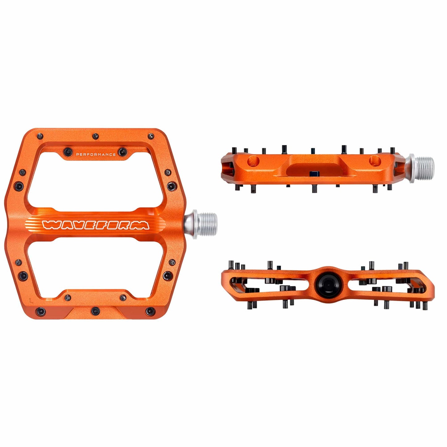 Pedales planos WOLF TOOTH WAVEFORM PERFORMANCE naranja