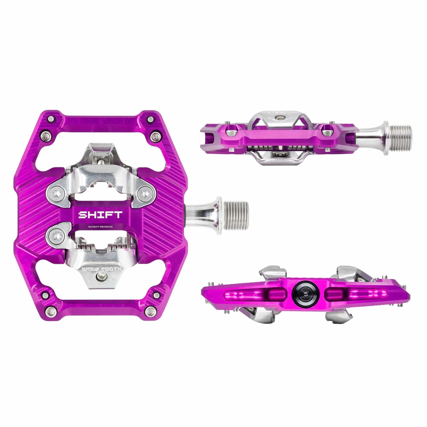 Pedales WOLF TOOTH GRAVITY CLIPLESS Violeta
