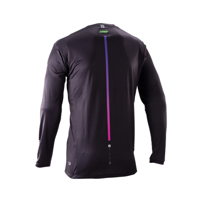 Maillot LEATT MTB GRAVITY 4.0 Mangas Largas Negro/Violeta