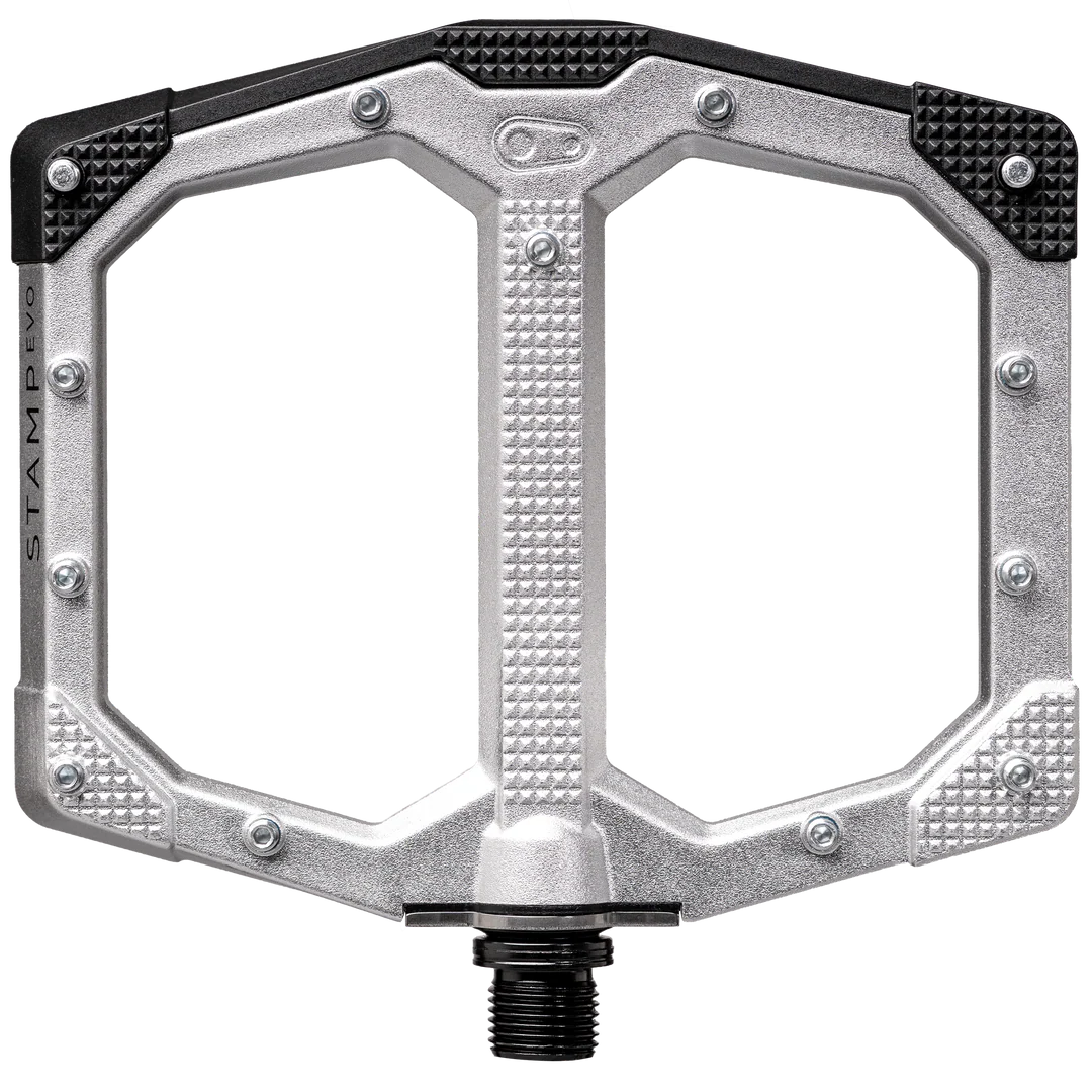 CRANKBROTHERS STAMP EVO Pedales planos plateados grandes