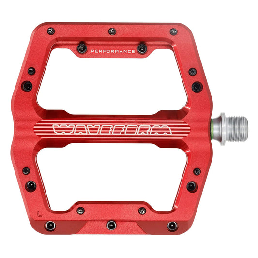 Pedales planos WOLF TOOTH WAVEFORM PERFORMANCE rojos