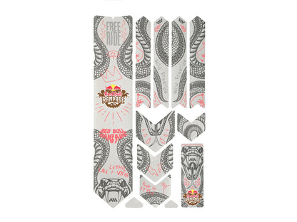 Protección Adhesiva para Cuadro ALL MOUNTAIN STYLE EXTRA Red Bull Rampage Freeride Gris
