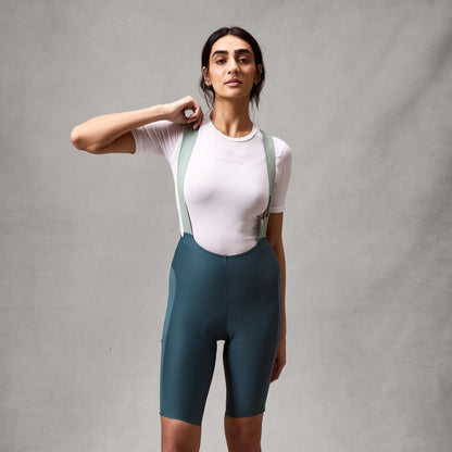 Culote Corto con Tirantes ENDURA ALLTRACK RIDE Mujer Teal