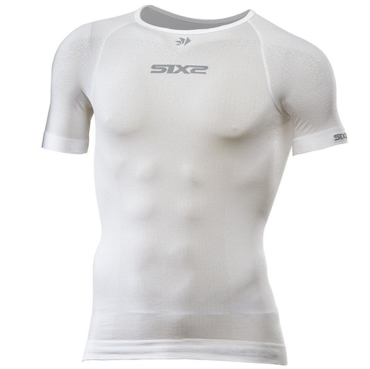 SIXS TS1L BT Ropa Interior Manga Corta Carbono Blanco