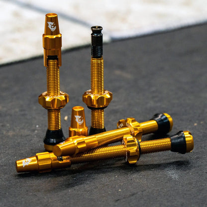 Lote de 2 Válvulas Tubeless WOLF TOOTH CLIK VALVE Oro