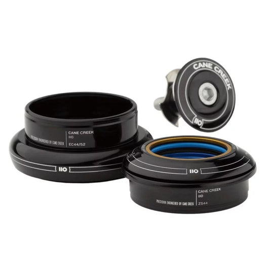 Juego de dirección CANE CREEK 110 Tapered , 1 1/8"-1.5", IS41/28.6/H9 | IS52/40, corto 51.1OD, ancho, negro