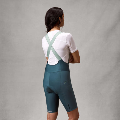 Culote Corto con Tirantes ENDURA ALLTRACK RIDE Mujer Teal