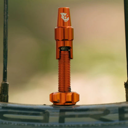 Lote de 2 Válvulas Tubeless WOLF TOOTH CLIK VALVE Naranja