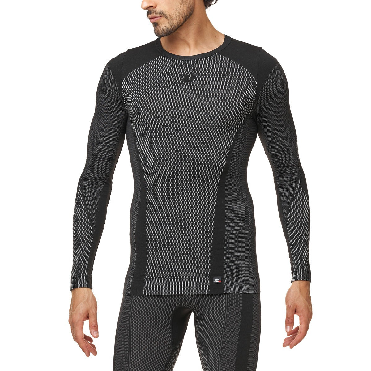 SIXS TS2 V2 Ropa Interior Manga Larga Carbono Negro