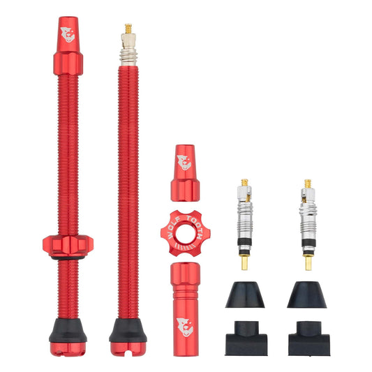 Juego de 2 Válvulas Tubeless WOLF TOOTH Rojo