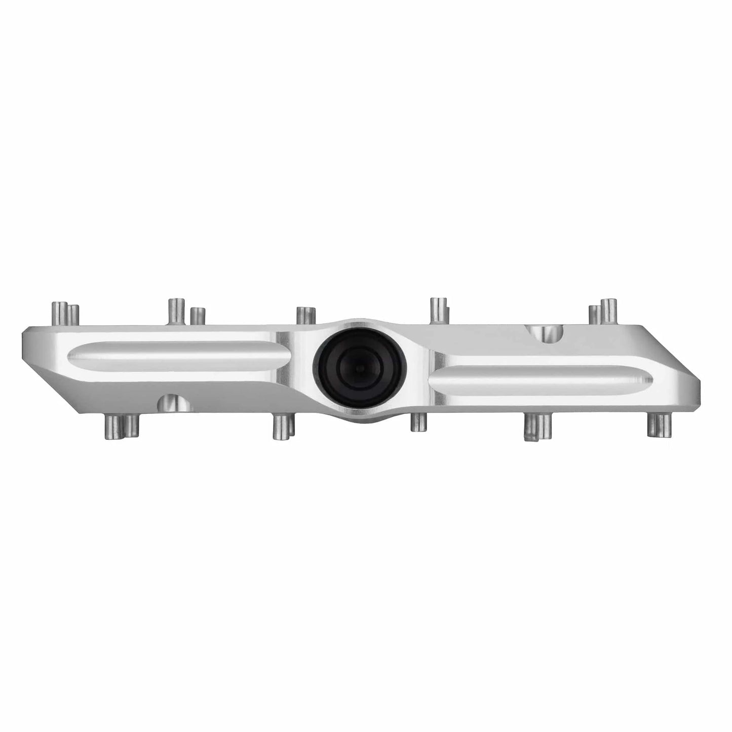 Pedales planos WOLF TOOTH WAVEFORM, grandes, plateados