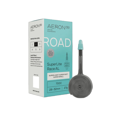 Cámara de Aire AERON SuperLite Race Válvula Alu Carretera 700x28-32mm