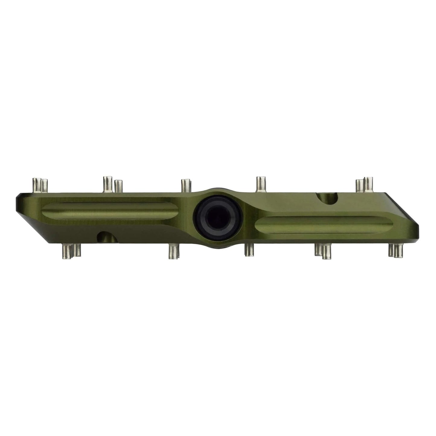 Pedales planos WOLF TOOTH WAVEFORM, modelo Large, color oliva