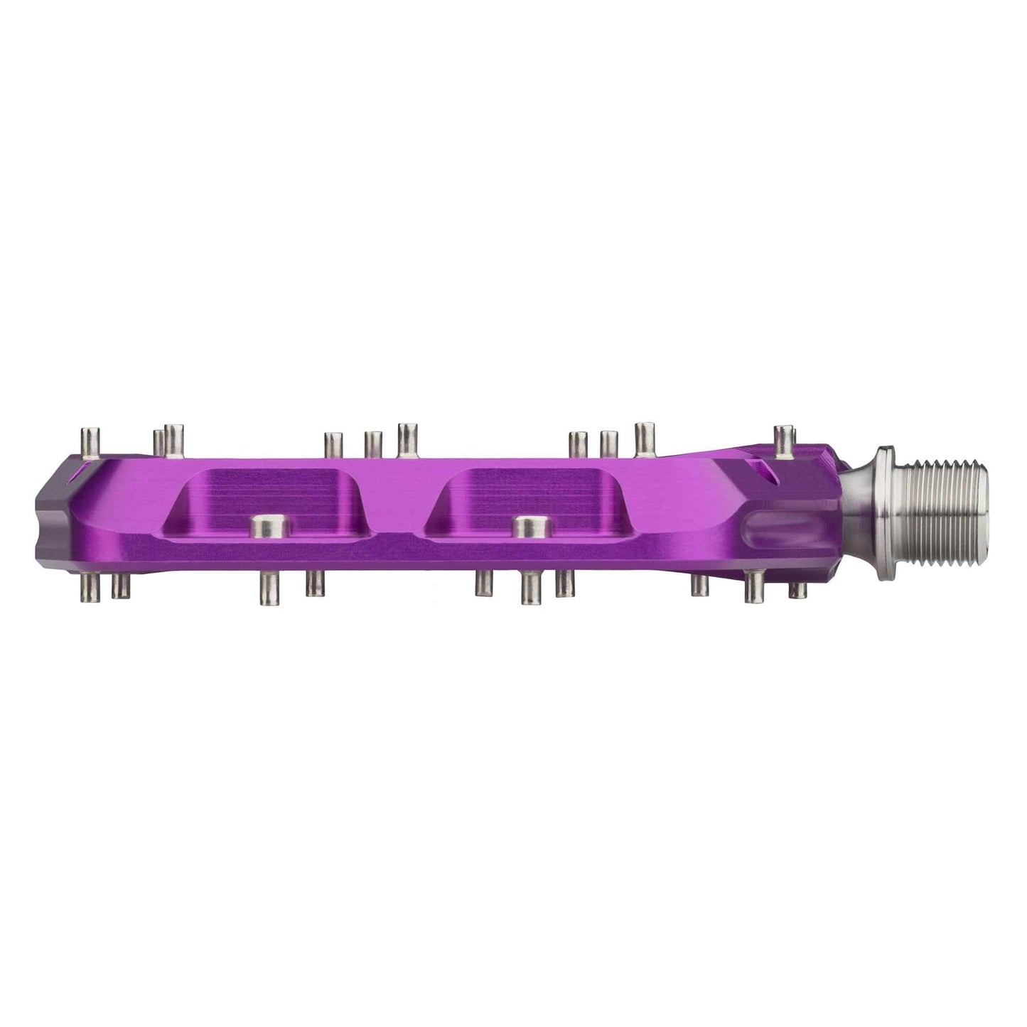 Pedales planos WOLF TOOTH WAVEFORM, grandes, morados