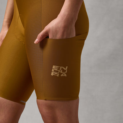 Culote Corto con Tirantes ENDURA ALLTRACK RIDE Mujer Bronce