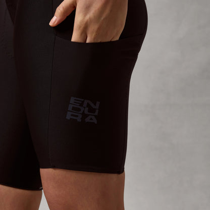 Culote Corto con Tirantes ENDURA ALLTRACK RIDE Mujer Negro