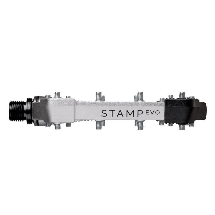 CRANKBROTHERS STAMP EVO Pedales planos plateados grandes