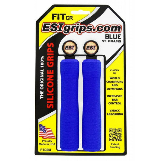 Puños ESI FIT CR (CHUNKY/RACER'S EDGE COMBO) 130 mm Azul