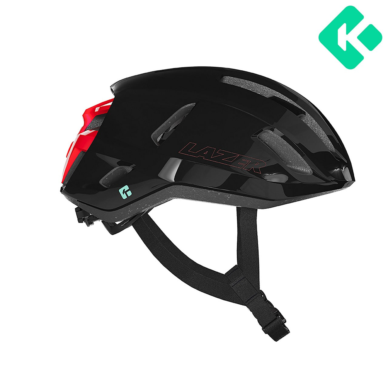 Casco de carretera LAZER SPHERE KINETICORE Negro/Rojo
