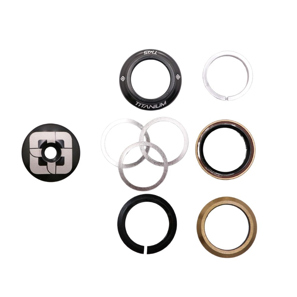 Juego de Dirección Integrado PRIDE Ti45 Titanium iIS42 1"1/8 Negro