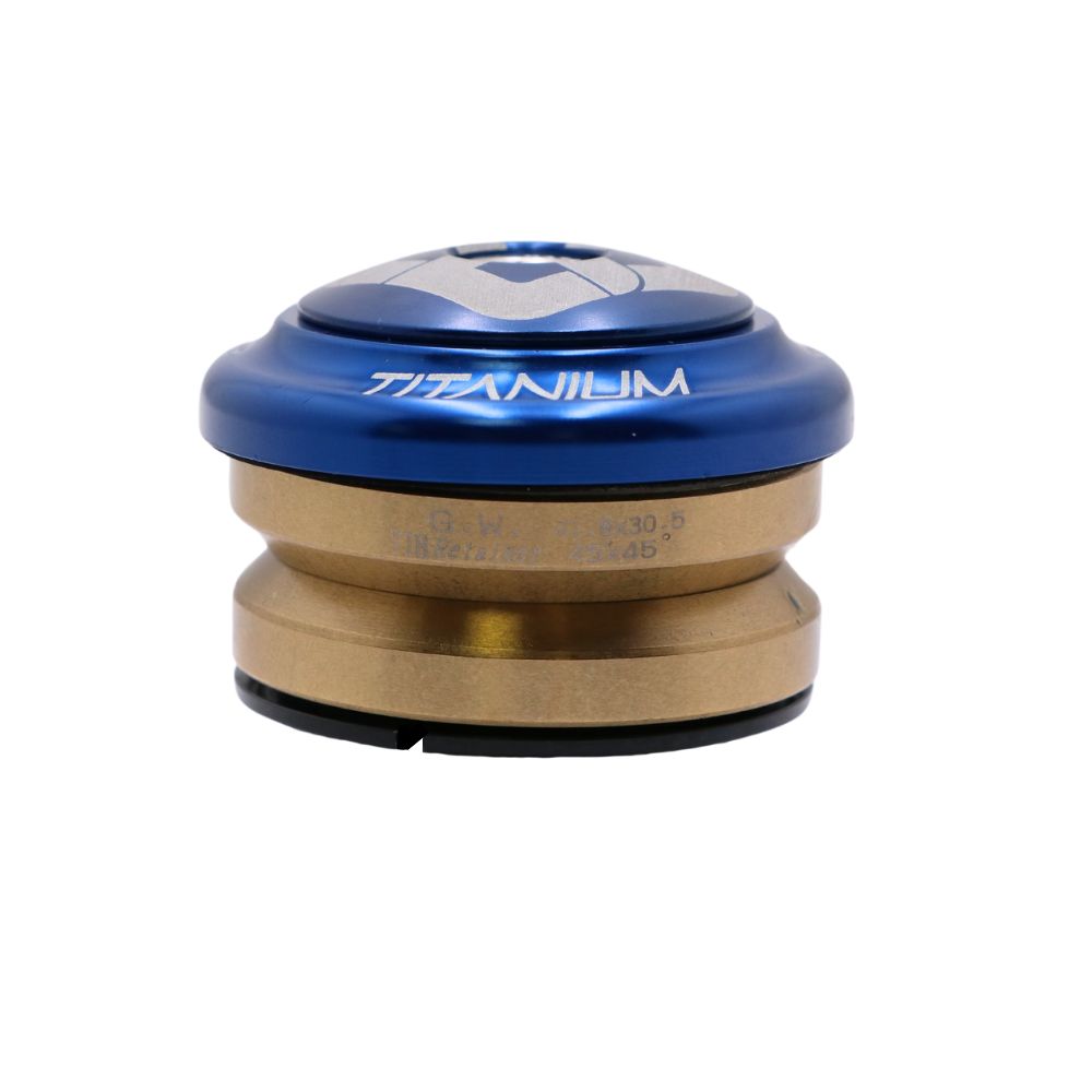 Juego de Dirección Integrado PRIDE Ti45 Titanium iIS42 1"1/8 Azul
