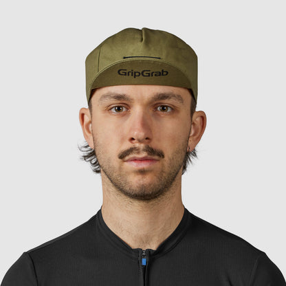 Gorra de ciclismo GRIPGRAB CLASSIC COTTON verde oliva