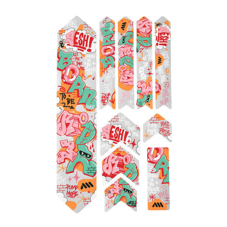 Protector de cuadro ALL MOUNTAIN STYLE EXTRA Born to Be Rider Rojo