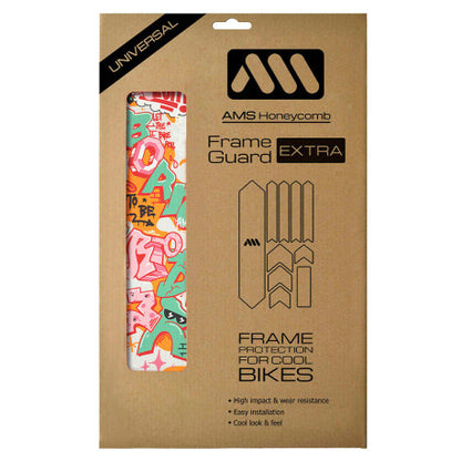 Protección Adhesiva para Cuadro ALL MOUNTAIN STYLE EXTRA Born to Be Rider Rojo
