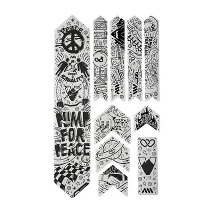 Protección Adhesiva para Cuadro ALL MOUNTAIN STYLE EXTRA Pump for Peace Negro