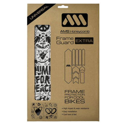 Protección Adhesiva para Cuadro ALL MOUNTAIN STYLE EXTRA Pump for Peace Negro