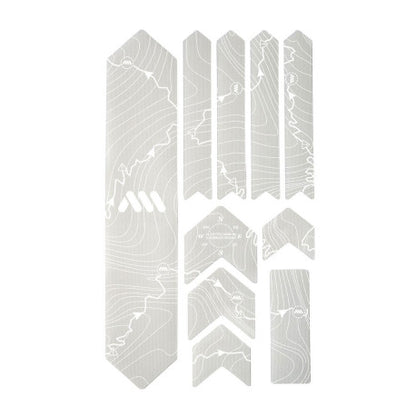 Protección Adhesiva para Cuadro ALL MOUNTAIN STYLE EXTRA Tracks Blanco