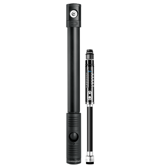 Bomba de mano CRANKBROTHERS KLIC HP con manómetro Midnight Edition