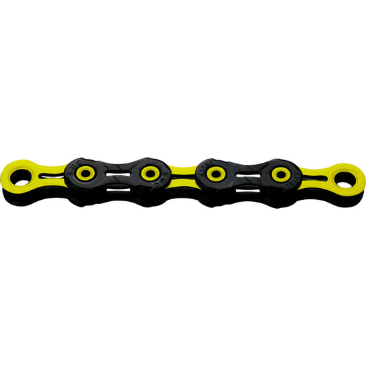 Cadena KMC DLC12 12V Negro/Amarillo encerado