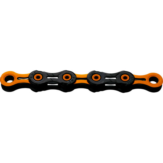 Cadena KMC DLC12 12V Negro/Naranja encerado
