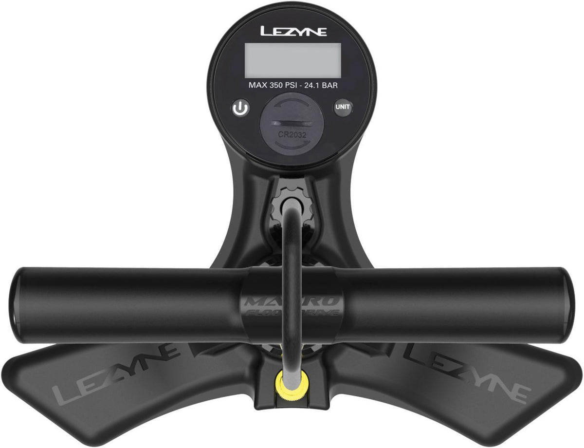 Bomba de pie LEZYNE MACRO FLOOR DRIVE DIGITAL roja