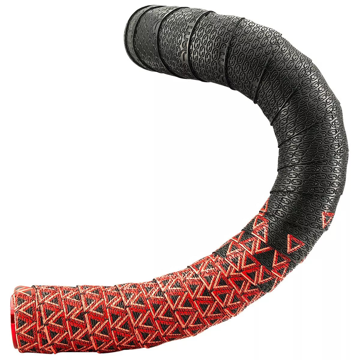 Cinta para manillar DEDA LOOP + END-PLUG Negro/Rojo