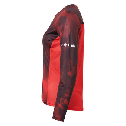 Camiseta USWE LUFTIG MTB Manga Larga Mujer Rojo