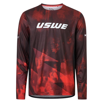 Maillot USWE LUFTIG MTB Mangas Largas Rojo