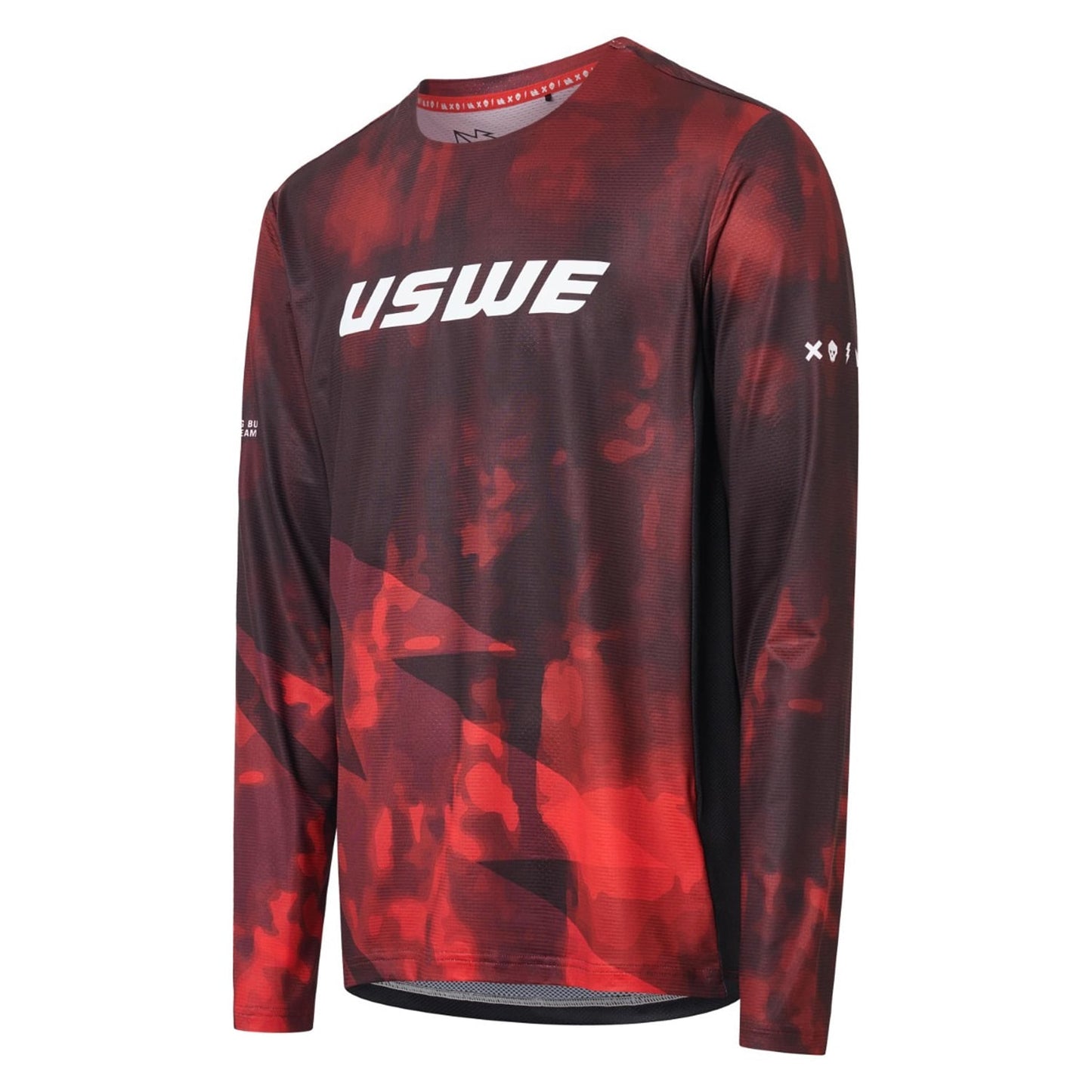 Maillot USWE LUFTIG MTB Manga Larga Rojo